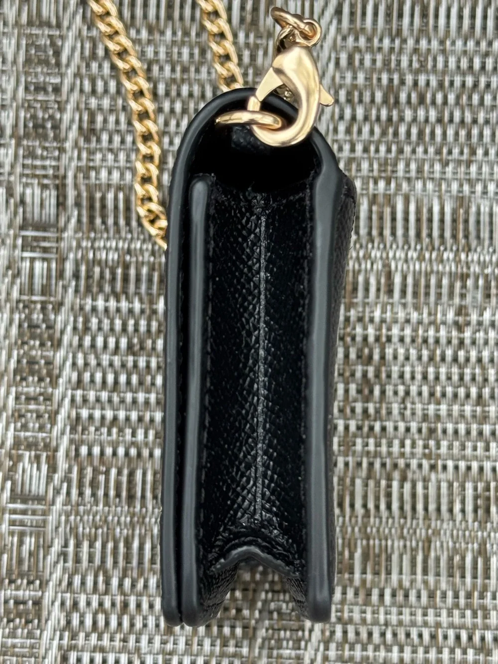 Coach Mini Wallet On A Chain Black Brand New!